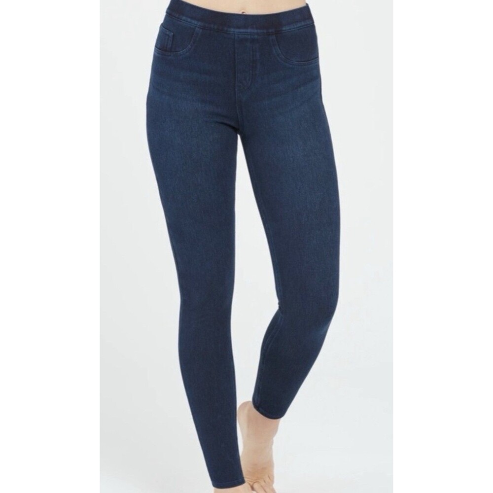 Spanx Petite Jegging-Style Leggings L 20018Q Twilight Rinse Shaping Effect NEW